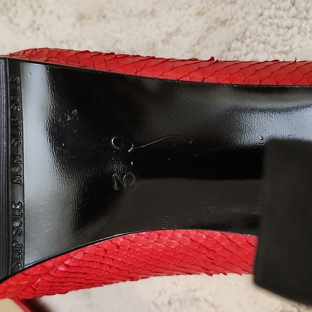 Red Custom Made Heels - Picture 4 of 8
